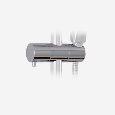 Support à douchette pour rails de douche ronds Support à douchette pour rails de douche ronds