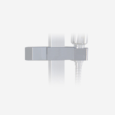 Support à douchette pour rails de douche carrés Support à douchette pour rails de douche carrés