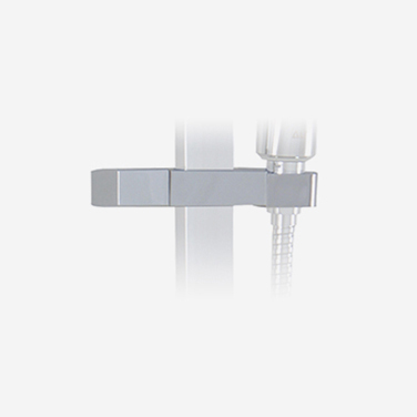 Handshower holder for square shower rails Handshower holder for square shower rails